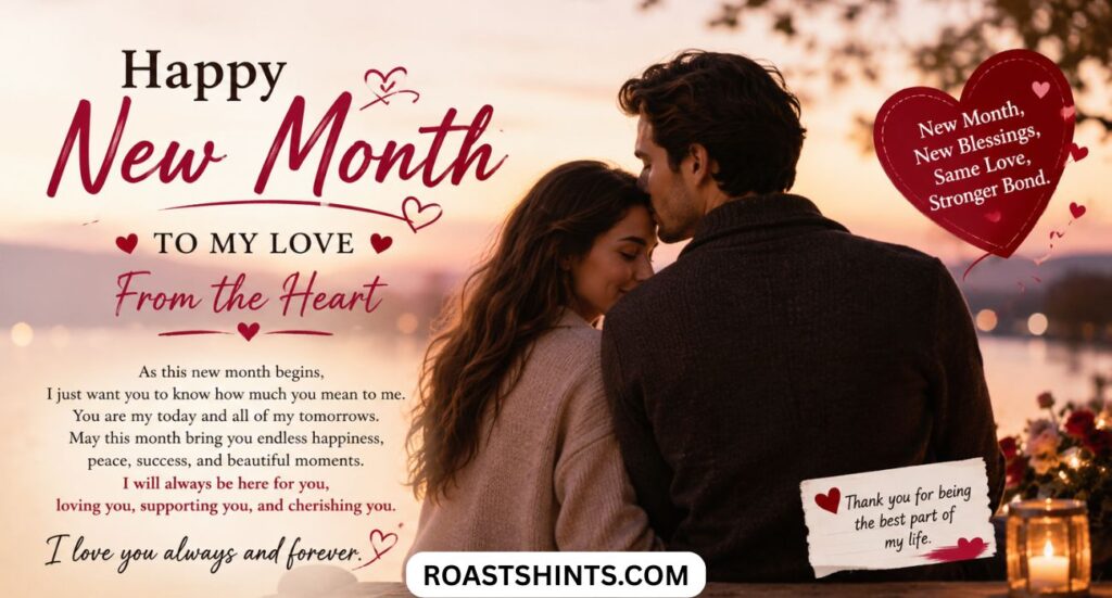 250 Romantic Happy New Month Messages to My Love