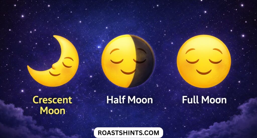 What Is the Current Phase of the Moon as an Emoji?