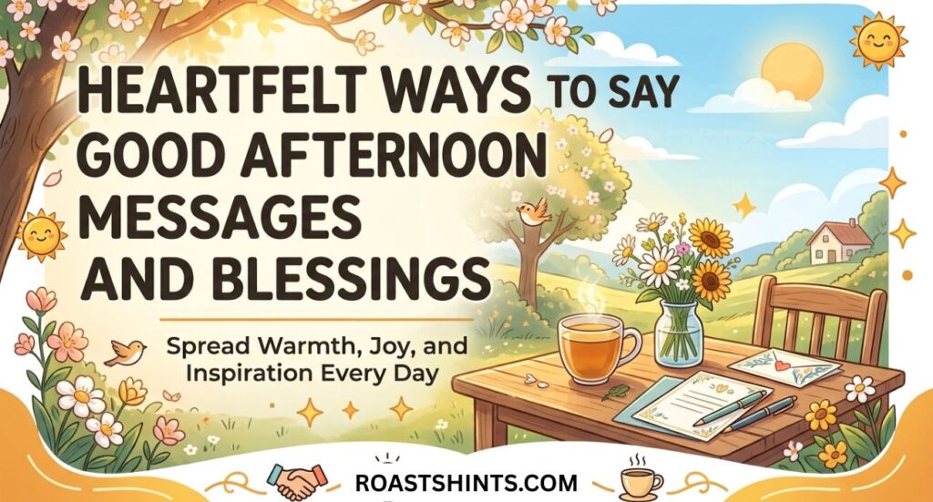 Heartfelt Ways to Say Good Afternoon Messages and Blessings