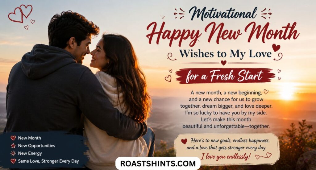 250 Romantic Happy New Month Messages to My Love