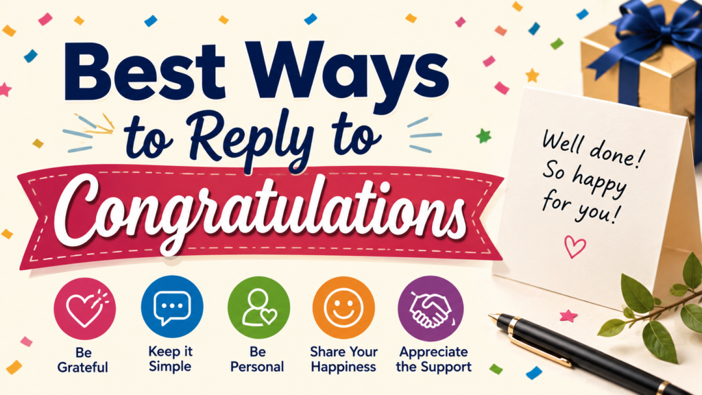 270+ Best Congratulations Reply Messages and Replies for 2026