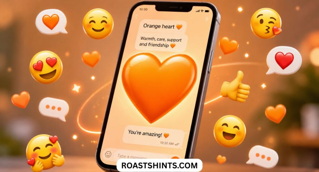 Orange Heart Emoji Meaning and Its Responses: A Simple Guide for the USA