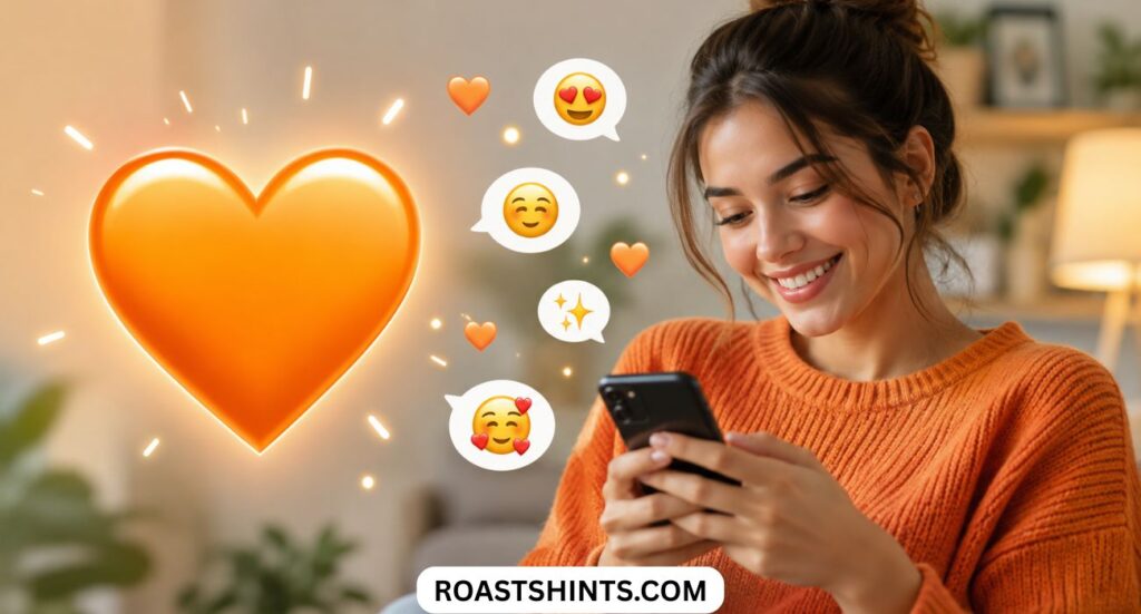 Orange Heart Emoji Meaning and Its Responses: A Simple Guide for the USA