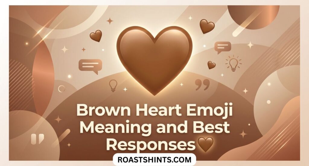 Brown Heart Emoji Meaning and Best Responses🤎 (For USA Audience)
