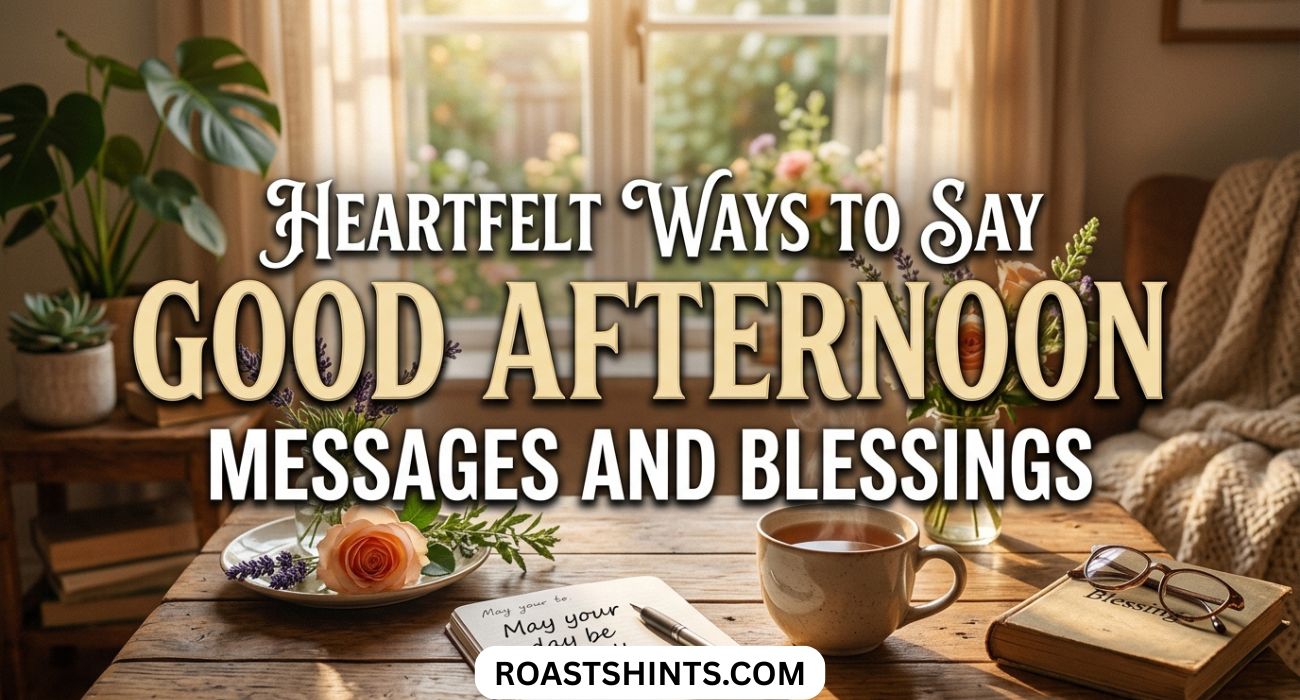 Heartfelt Ways to Say Good Afternoon Messages and Blessings