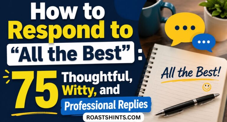 How to Respond to “All the Best”: 75 Thoughtful, Witty, and Professional Replies