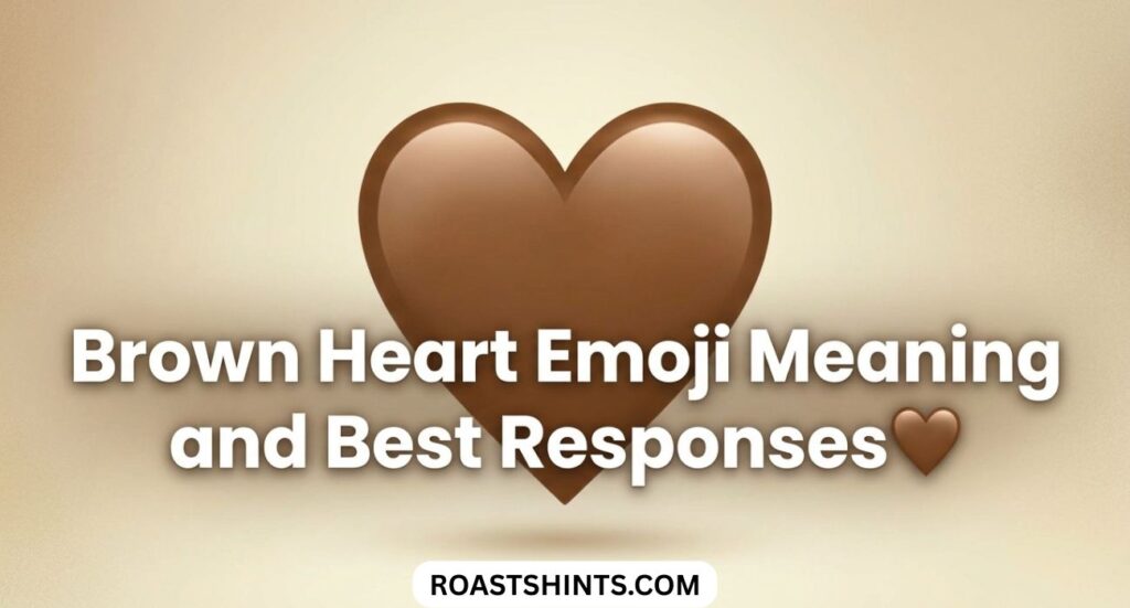 Brown Heart Emoji Meaning and Best Responses🤎 (For USA Audience)
